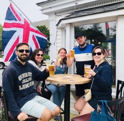 People drinking beer at The Seal Pub and Cafe